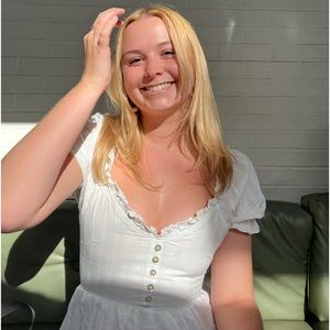 white dress fits XS-S